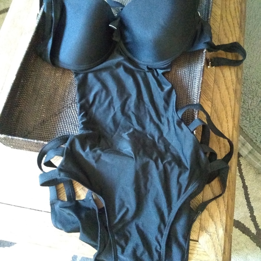 Elegant Black One-Piece Swimsuit
